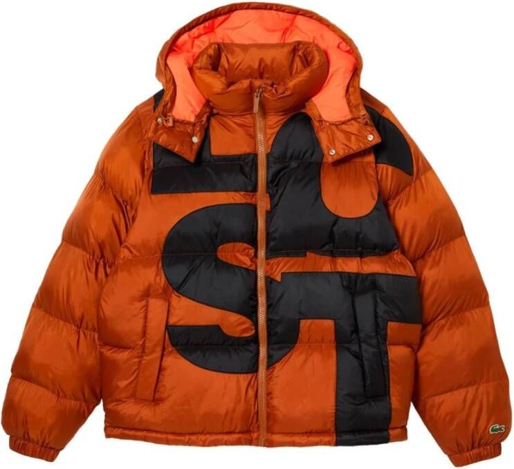 Lacoste Winter jas Oranje Heren