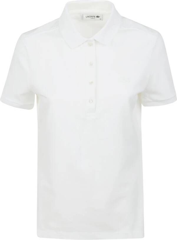 Lacoste Witte Licht Natuurlijke T-shirts en Polos Wit Dames