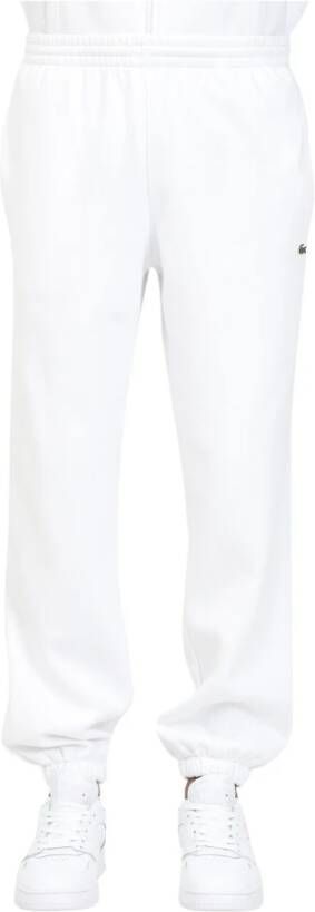 Lacoste Witte Sweatpants voor Heren Sportief en Stijlvol Wit Heren