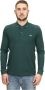 LACOSTE Heren Polo's & T-shirts 1hp2 Men Long Sleeved Best Polo Donkergroen - Thumbnail 4