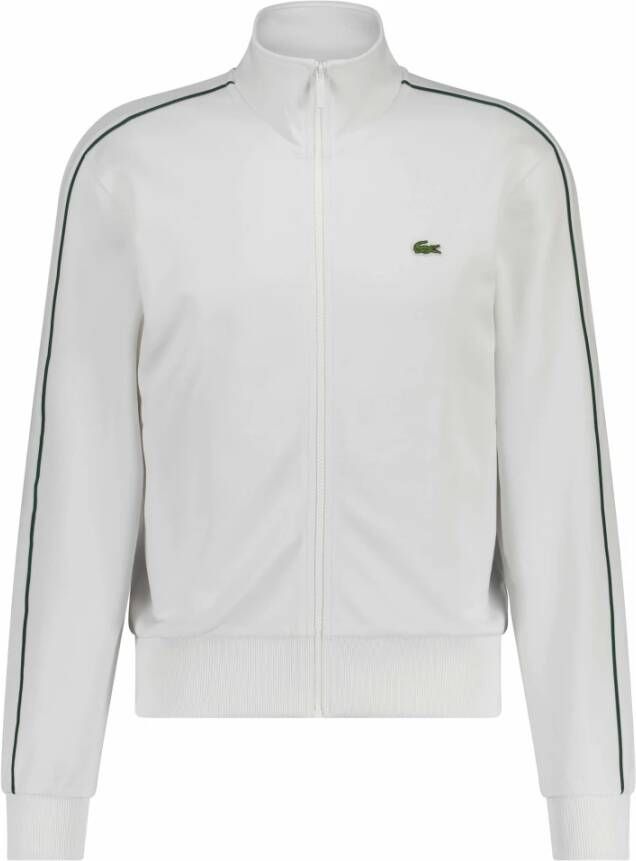 Lacoste Sweatvest TRAININGSJACK SWEAT met streepdetail op de mouwen