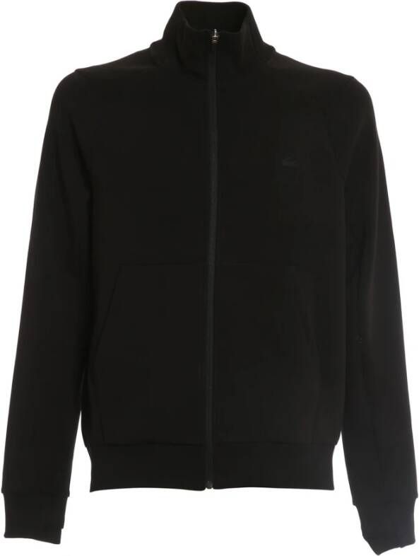 Lacoste Heren Zip-Up Wollen Trui Black Heren
