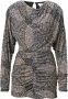 Lala Berlin Heritage Star Zwart Bodycon Jurk Meerkleurig Dames - Thumbnail 1