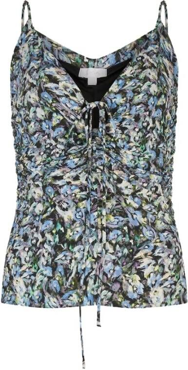 Lala Berlin Leo Love Dark Spaghetti Top Blauw Dames