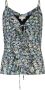 Lala Berlin Leo Love Dark Spaghetti Top Blauw Dames - Thumbnail 1