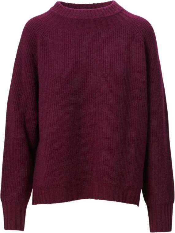 Lala Berlin Oversized Bordeaux Wol Pullover Rood Dames