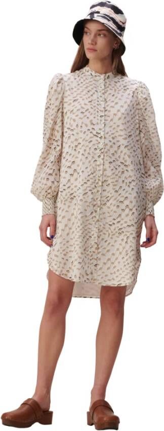 Lala Berlin Casual Overhemdjurk Beige Dames