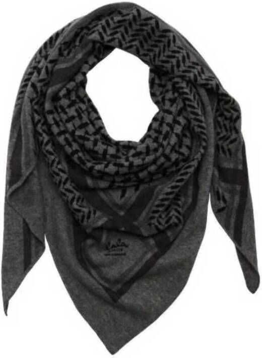 Lala Berlin Triangle Trinity Classic L Scarf Grijs Dames