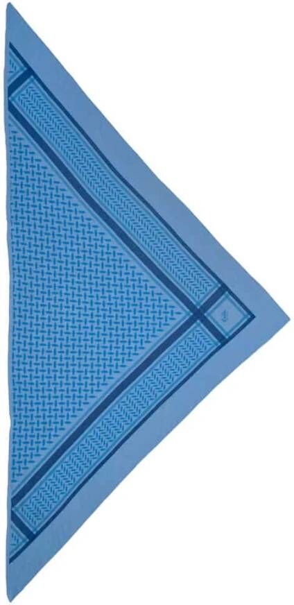 Lala Berlin Triangle Trinity Classic M Scarf Blauw Dames