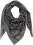 Lala Berlin Kufiya Print Kasjmieren Driehoekssjaal Gray Dames - Thumbnail 1