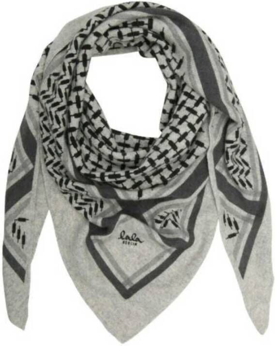 Lala Berlin Triangle Trinity Classic M Scarf Grijs Dames
