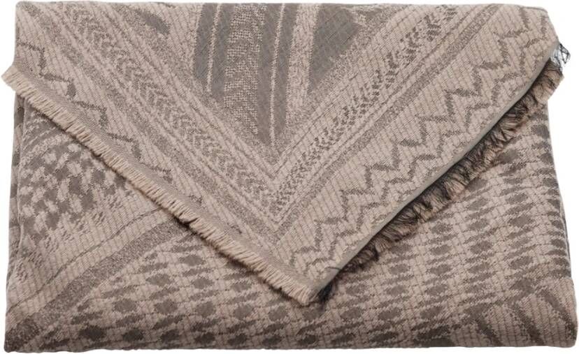 Lala Berlin Zebra Swirl Desert Sjaal Beige Dames