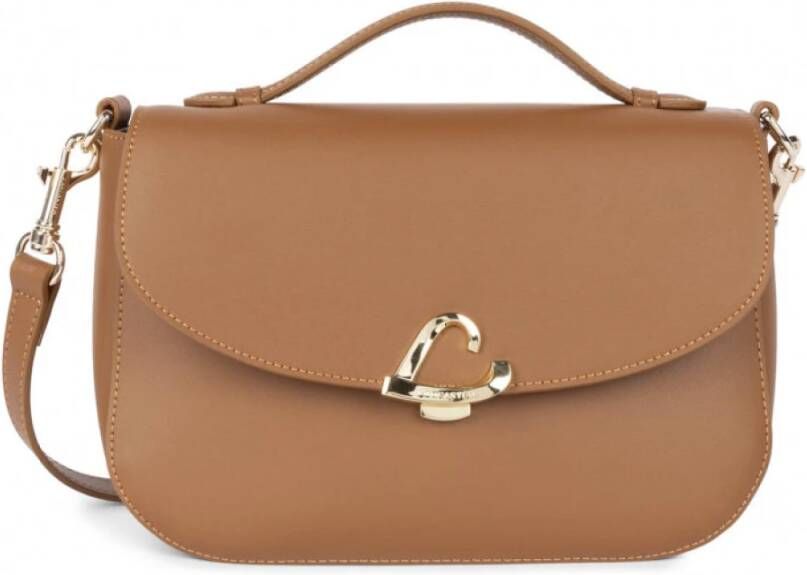 Lancaster City Philos Flap Handtas met Klem Brown Dames