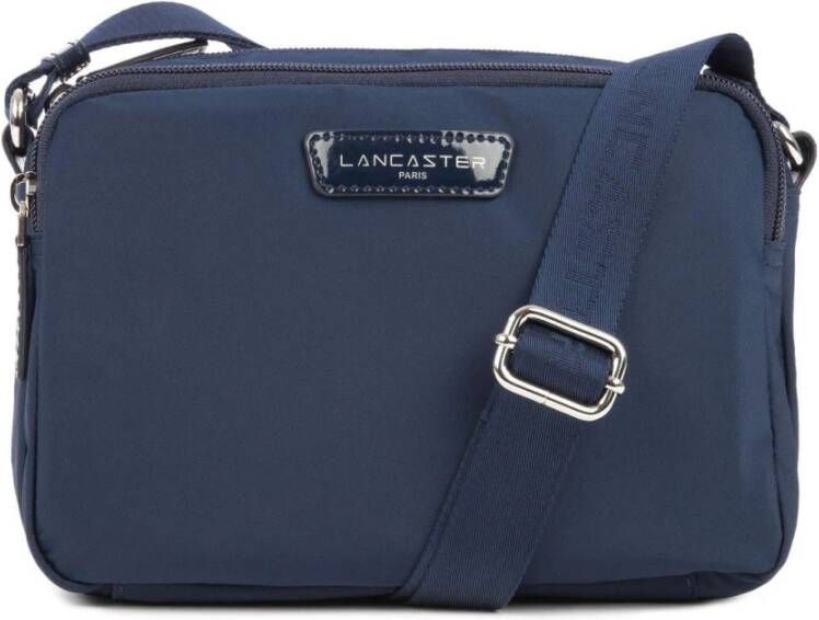 Lancaster Schoudertas Basic Lakleer Blue Dames