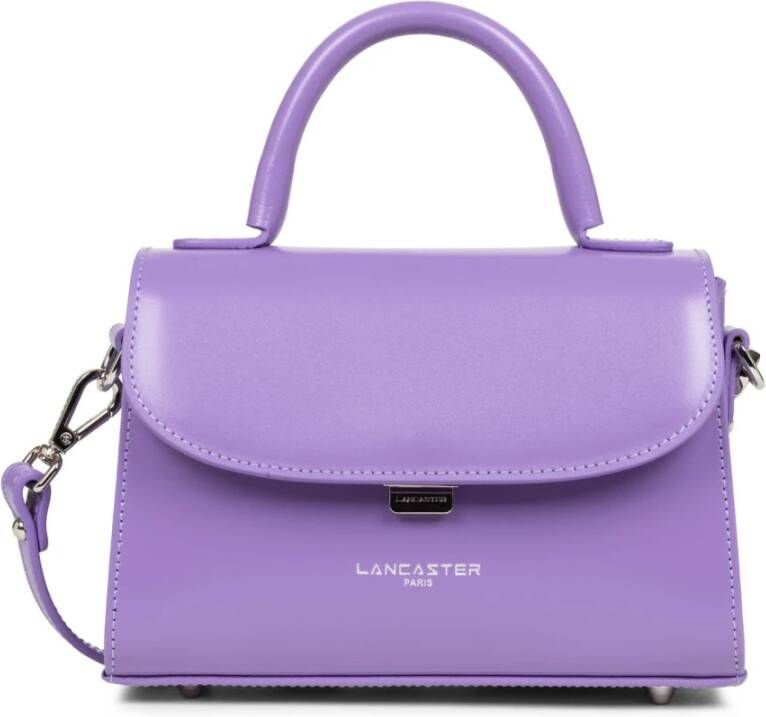 Lancaster Suave Event Leren Schoudertas Purple Dames