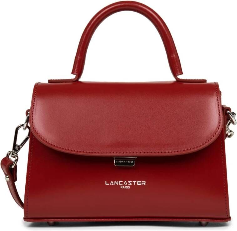Lancaster Suave Event Leren Schoudertas Rood Dames