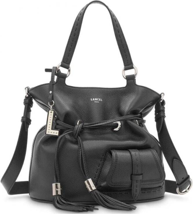 Lancel Stijlvolle Flirt Bucket Tas in Zwart Black Dames
