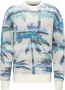 Laneus Blauwe Palm Sweatshirt Blauw Heren - Thumbnail 1