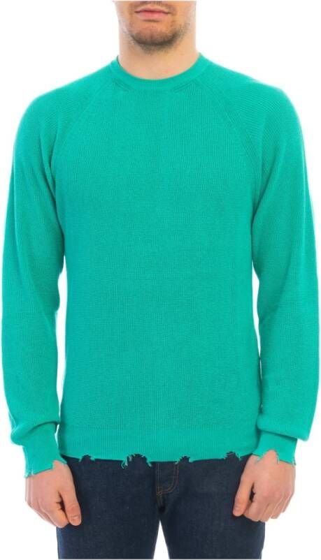 Laneus Round-neck Knitwear Groen Heren