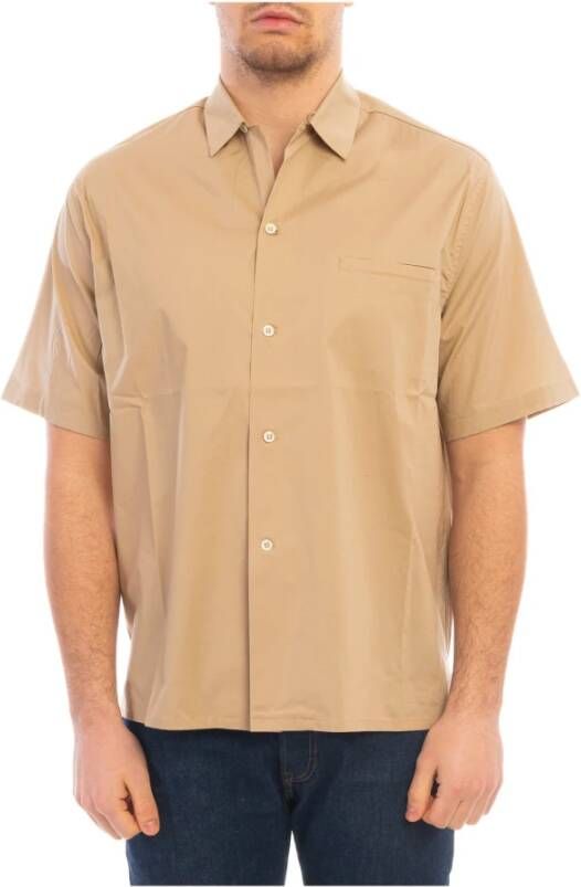 Laneus Short Sleeve Shirts Beige Heren