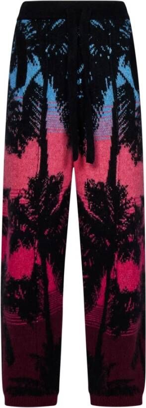 Laneus Multikleur Palmboom Broeken Meerkleurig Dames