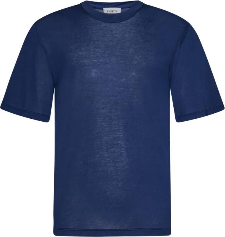 Laneus T-Shirts Blauw Heren