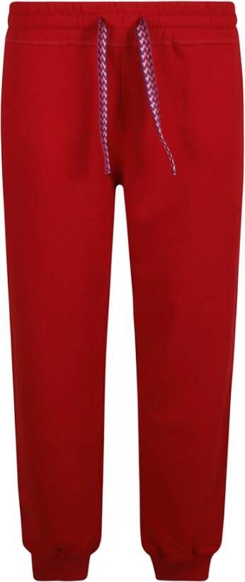 Lanvin Lace Curb Joggers Rood Heren