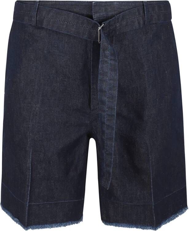 Lanvin Casual Shorts Blauw Heren