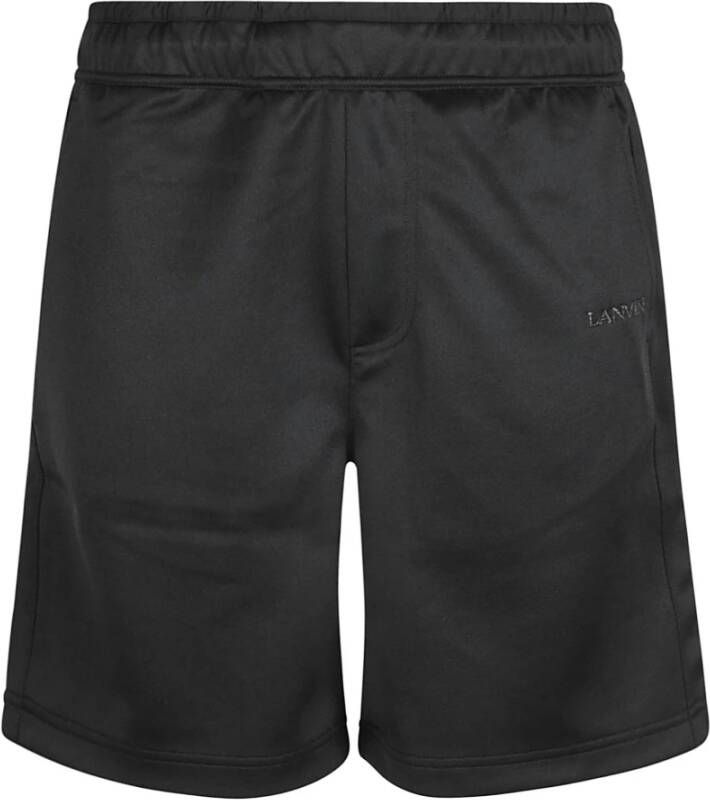 Lanvin Zwarte Gebreide Shorts Black Heren