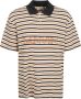 Lanvin Beige Polo T-shirt met Streep Patroon Beige Heren - Thumbnail 1