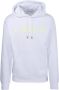 Lanvin Eusebio Curb Lange Hoodie Sweatshirt Wit Heren - Thumbnail 3