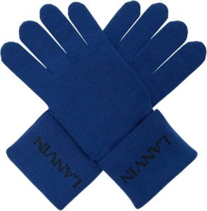 Lanvin Gloves Blauw Dames