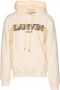 Lanvin Natuurlijke Heren Hoodie met Curb Logo Beige Heren - Thumbnail 3
