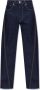 Lanvin Denim Baggy Jeans met Contrast Stiksels Blue Heren - Thumbnail 1