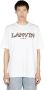 Lanvin Witte Curb Logo Geborduurd T-Shirt White Heren - Thumbnail 2