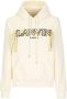 Lanvin Katoenen sweatshirt met logo en trekkoord capuchon Beige Heren - Thumbnail 1