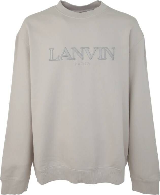 Lanvin Klassieke Parijse Geborduurde Sweatshirt Gray Heren