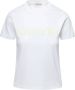 Lanvin Klassieke Logo Print Wit T-shirt White Dames - Thumbnail 2
