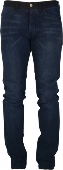Lanvin Klassieke marineblauwe straight-fit jeans Blauw Heren