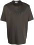 Lanvin Grijze Katoenen Jersey T-shirt met Geborduurd Logo Gray Heren - Thumbnail 1