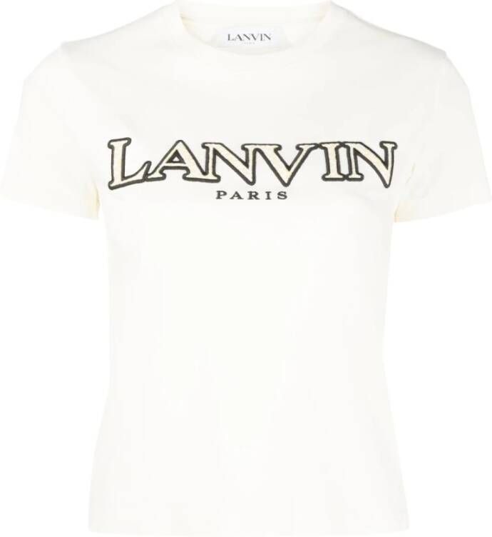 Lanvin Klassieke T-shirts en Polos White Dames