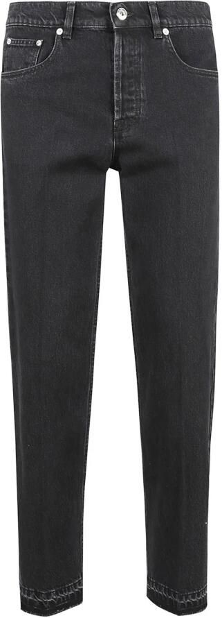Lanvin Rechte pijp 5 zak broek Black Heren