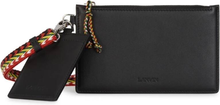 Lanvin Luxe Borse Clutch Portemonnees Zwart Heren