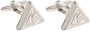 Lanvin Manchetlinks stropd clips Grijs Heren - Thumbnail 1