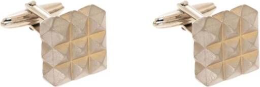 Lanvin Manchetlinks stropd clips Grijs Heren