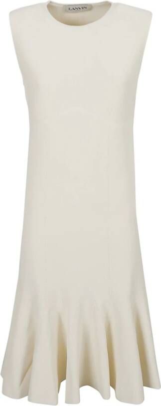 Lanvin Beige Jurk Collectie White Dames