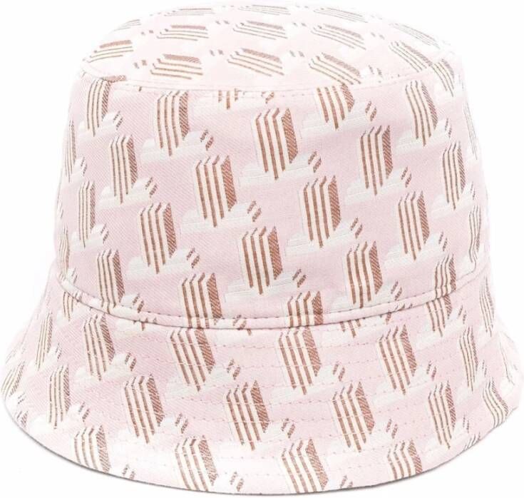 Lanvin Omkeerbare geborduurde katoenmix hoed Roze Dames