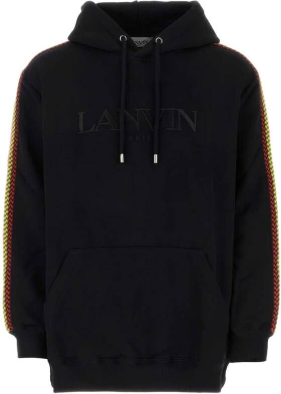 Lanvin Oversized Zwart Katoenen Sweatshirt Black Heren