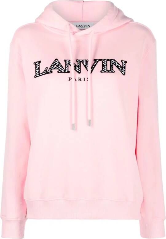 Lanvin Pastelroze katoenen sweatshirt Roze Dames