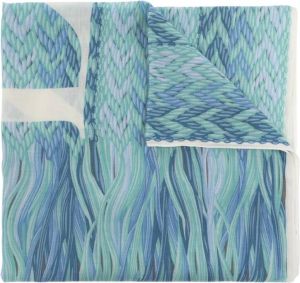 Lanvin Patterned scarf Blauw Dames